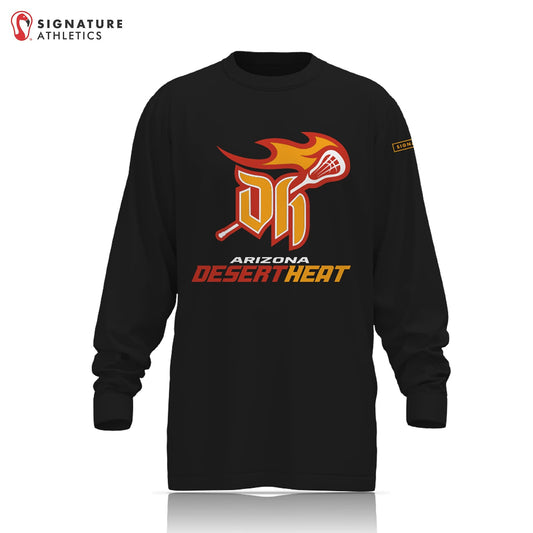 Desert Heat Women's Dark Long Sleeve Shooting Shirrt: Middle School Signature Lacrosse