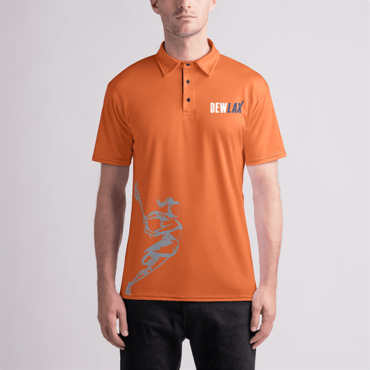 DEWLAX LC Adult Sublimated Athletic Polo Signature Lacrosse