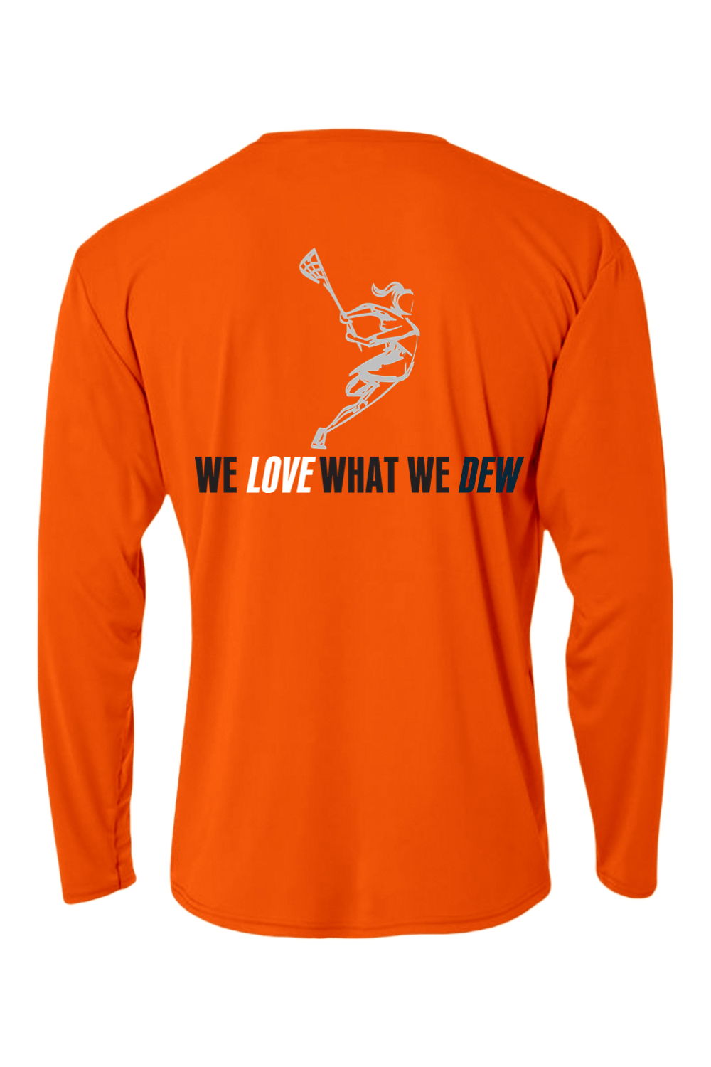 DEWLAX LC Performance Long Sleeve Tee Signature Lacrosse