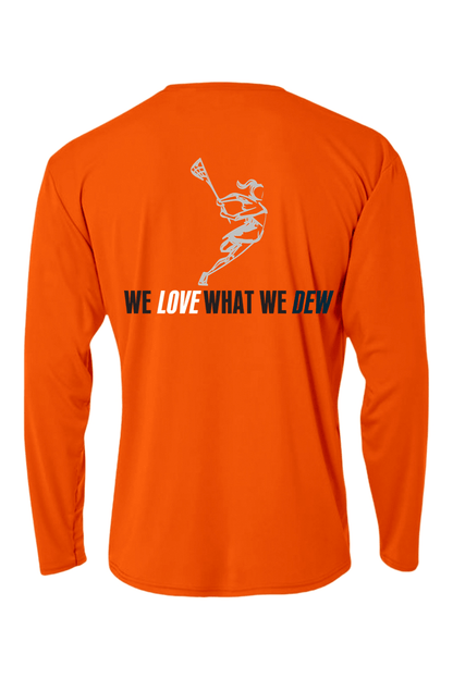 DEWLAX LC Performance Long Sleeve Tee Signature Lacrosse