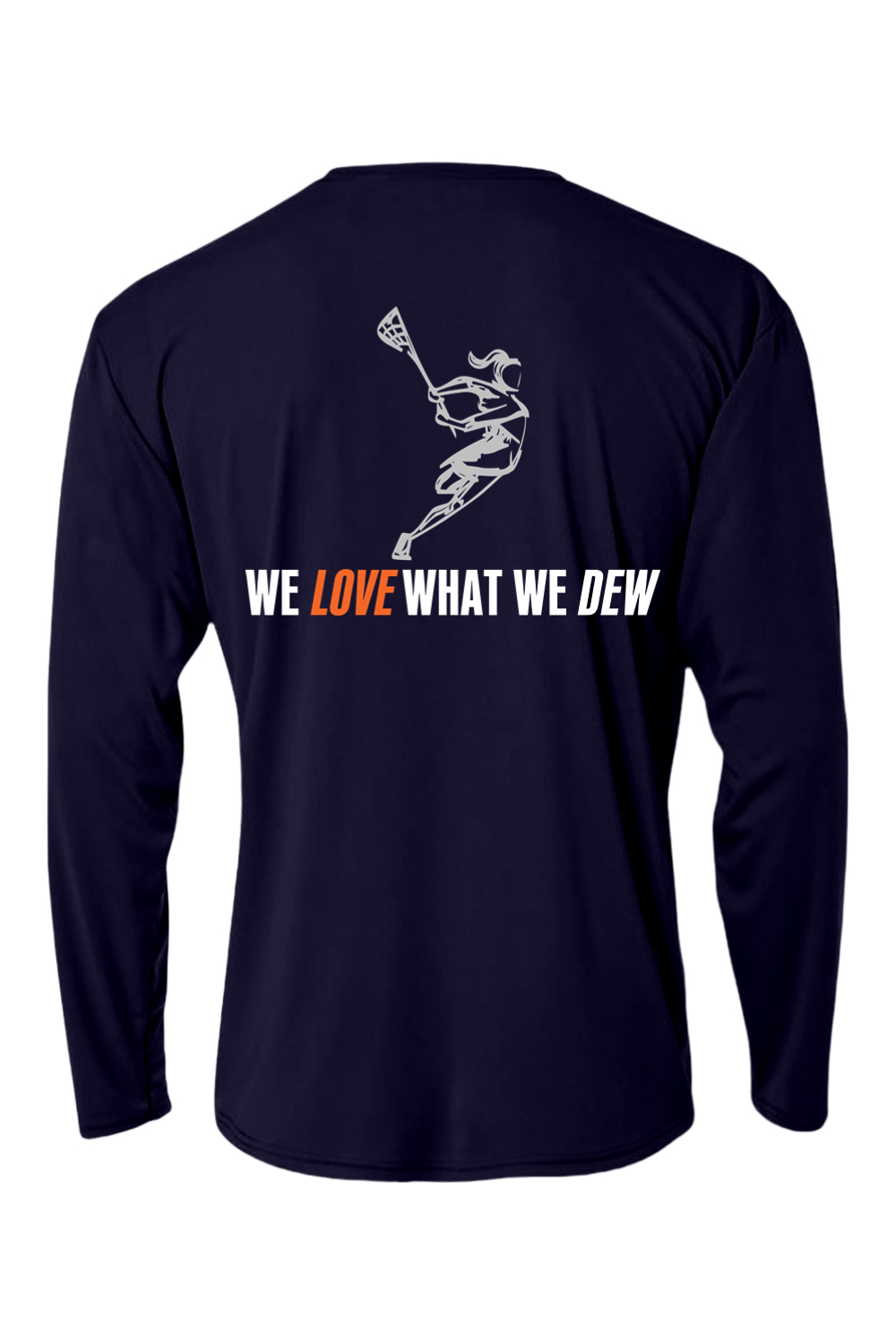 DEWLAX LC Performance Long Sleeve Tee Signature Lacrosse