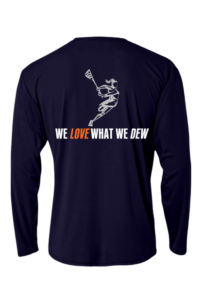 DEWLAX LC Performance Long Sleeve Tee Signature Lacrosse