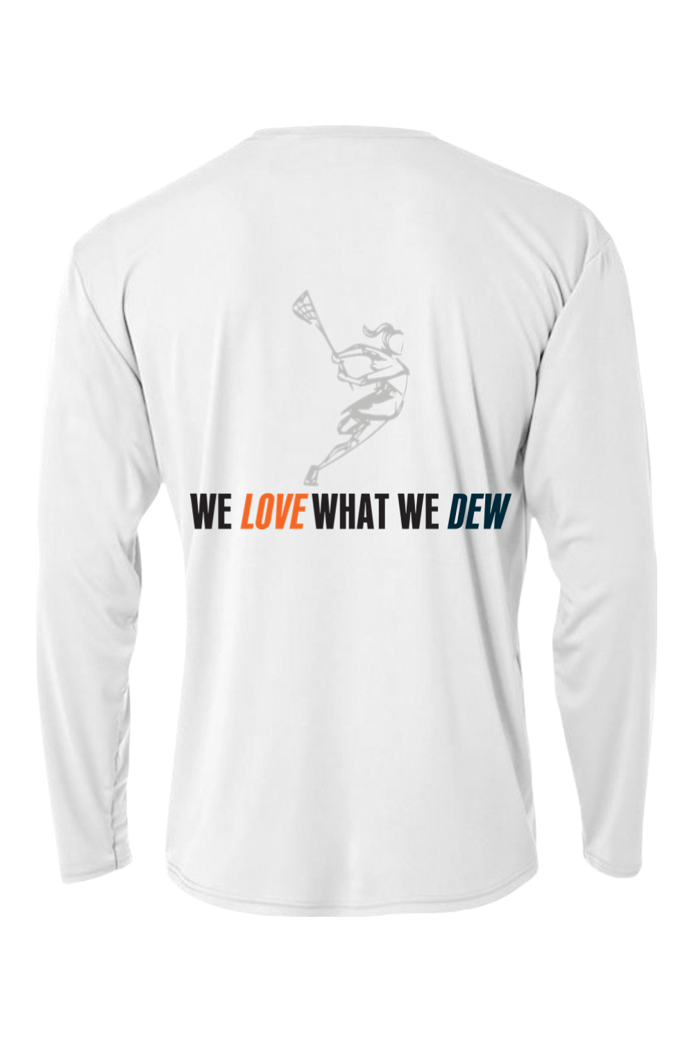 DEWLAX LC Performance Long Sleeve Tee Signature Lacrosse