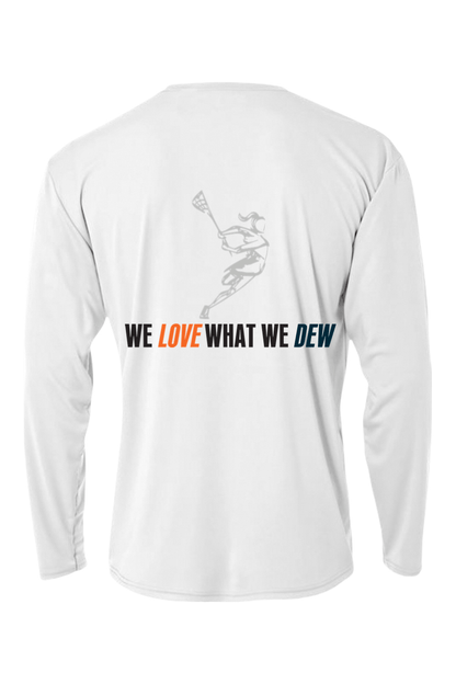 DEWLAX LC Performance Long Sleeve Tee Signature Lacrosse