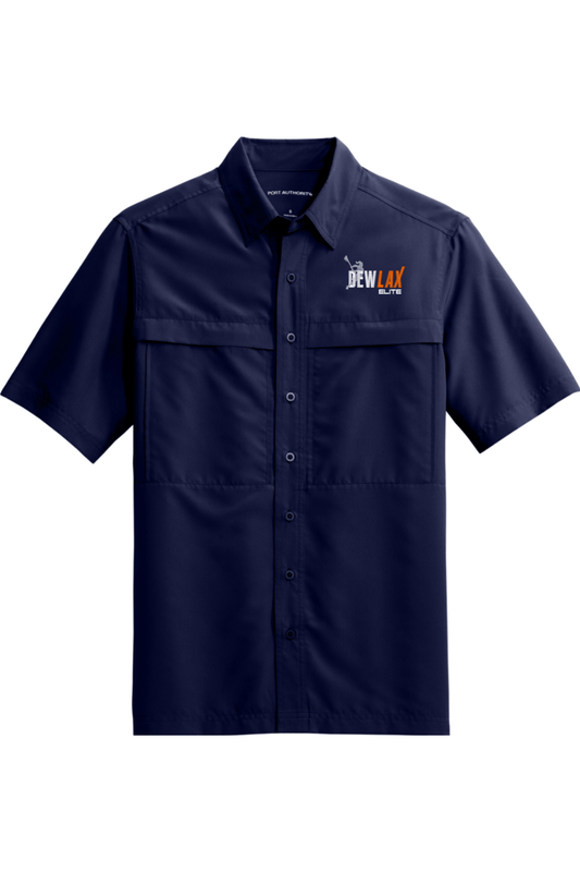 DEWLAX Port Authority Short Sleeve UV Daybreak Shirt Signature Lacrosse