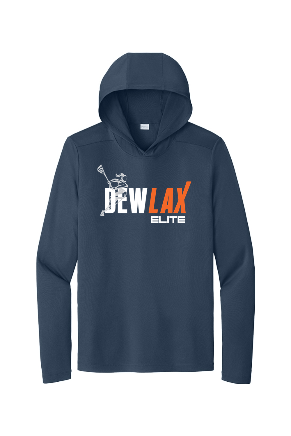 DEWLAX Sport-Tek Posi-UV Pro Long Sleeve Hoodie Signature Lacrosse