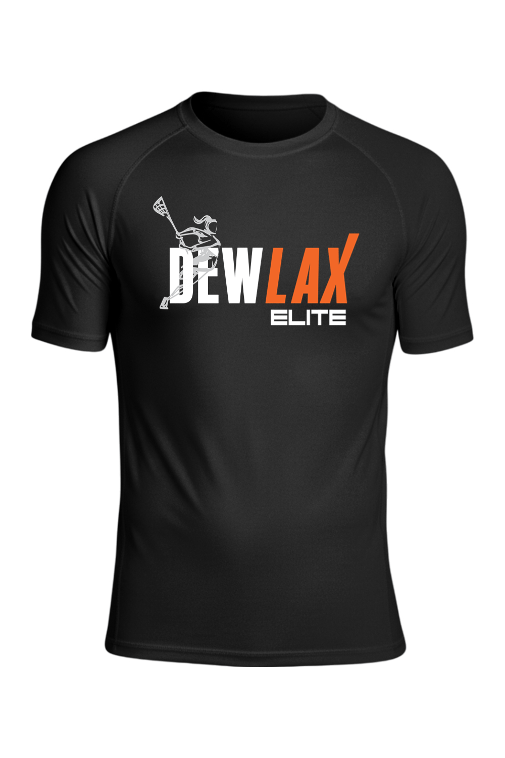 DEWLAX	Sport-Tek PosiCharge Compression 1/2-Sleeve Tee Signature Lacrosse