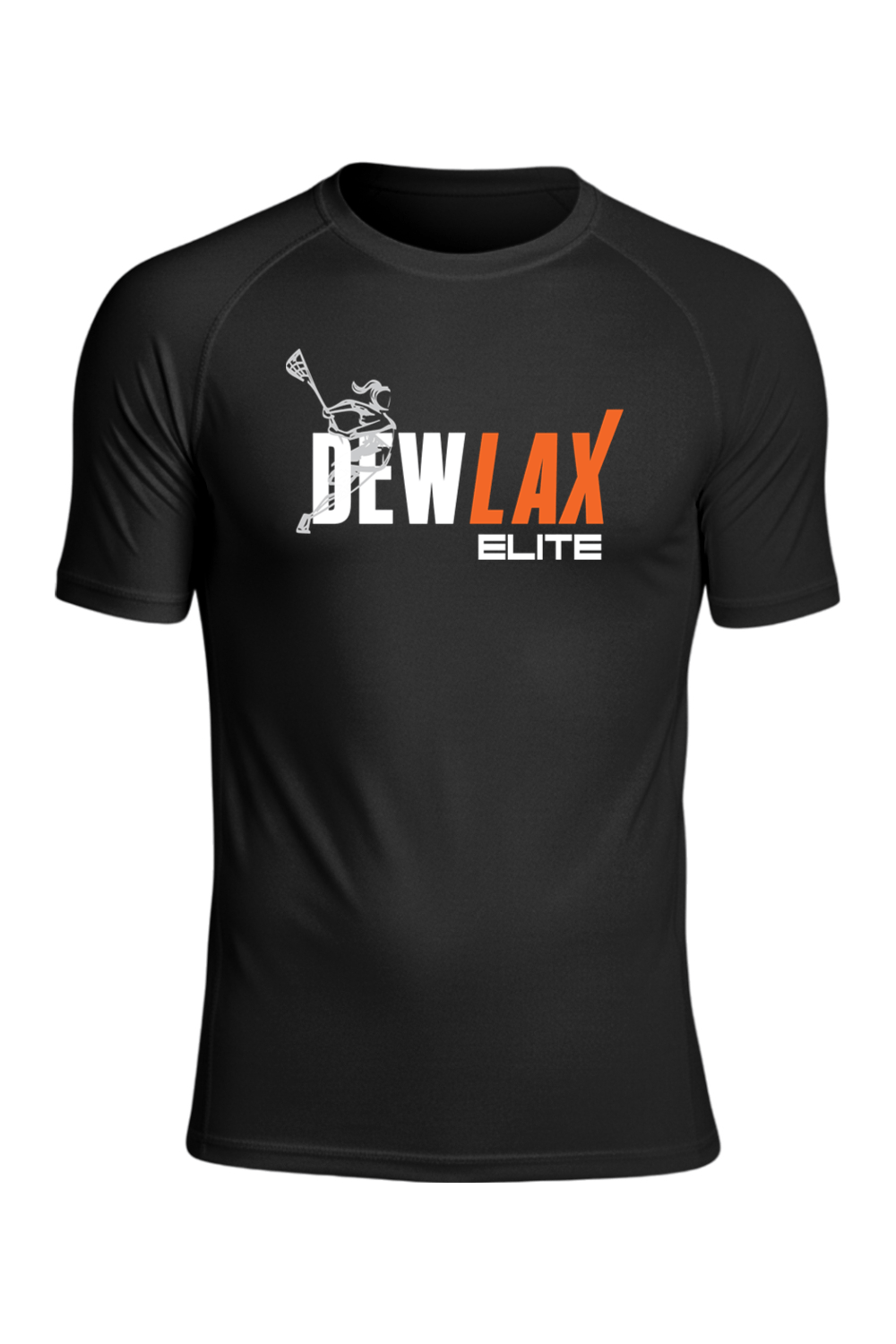 DEWLAX Sport-Tek PosiCharge Compression 1/2-Sleeve Tee Signature Lacrosse