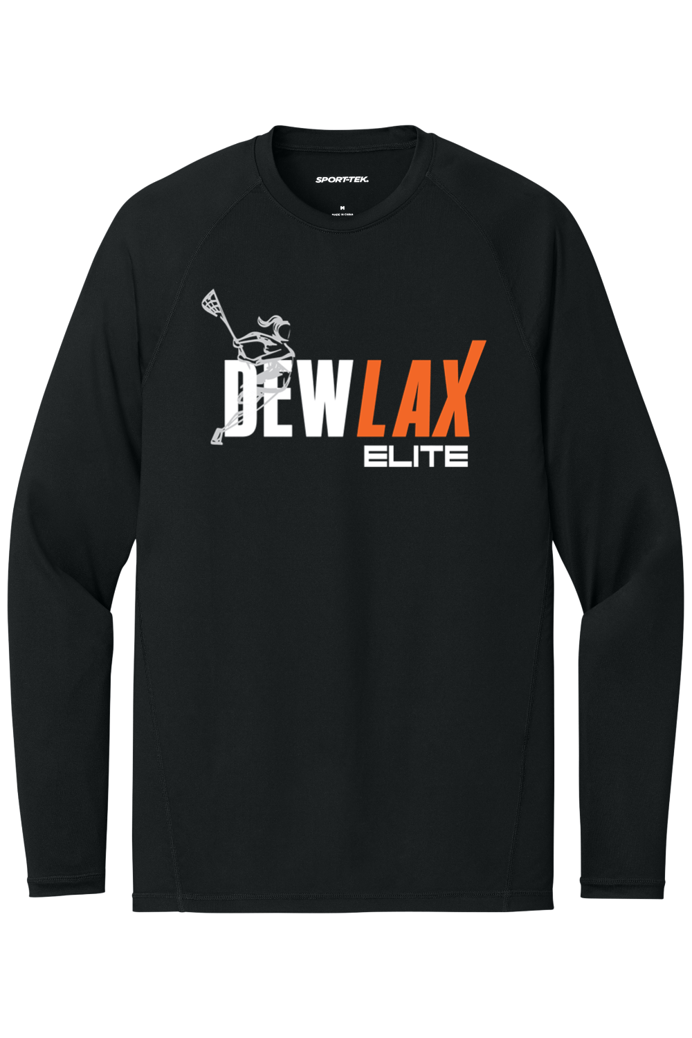 DEWLAX Sport-Tek PosiCharge Compression Long Sleeve Tee Signature Lacrosse