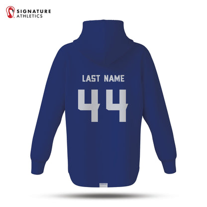 DEWLAX Women's Blue Pro Dye Sub Scuba Hoodie Signature Lacrosse