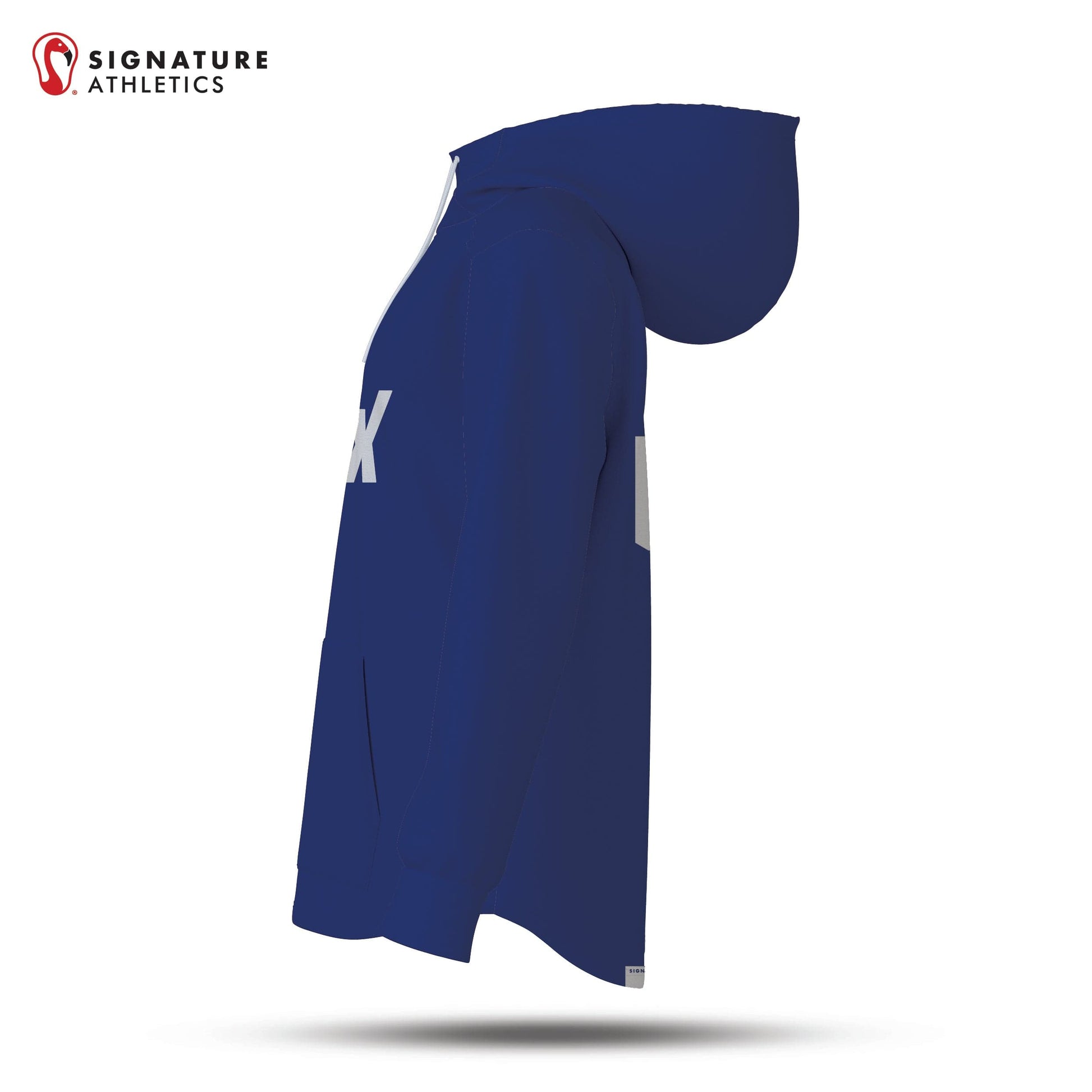 DEWLAX Women's Blue Pro Dye Sub Scuba Hoodie Signature Lacrosse