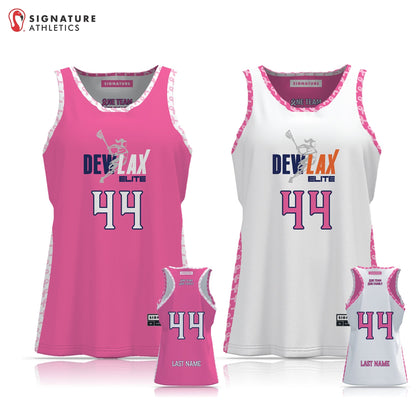 DEWLAX Women's Breast Cancer Awareness Reversible Pinnie Signature Lacrosse