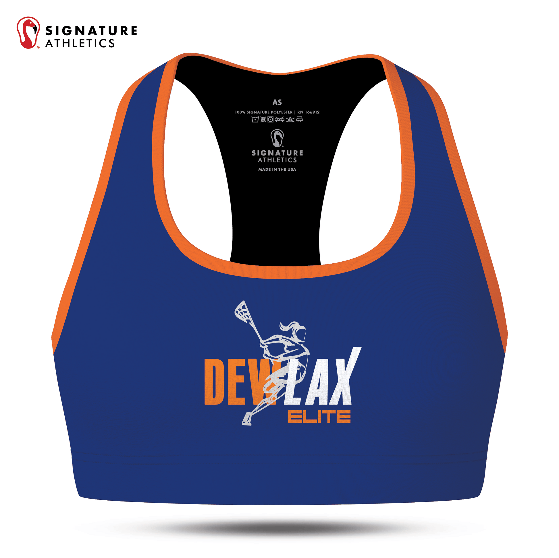 DEWLAX Women's Player Sports Bra Signature Lacrosse