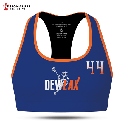 DEWLAX  Women's Player Sports Bra Signature Lacrosse