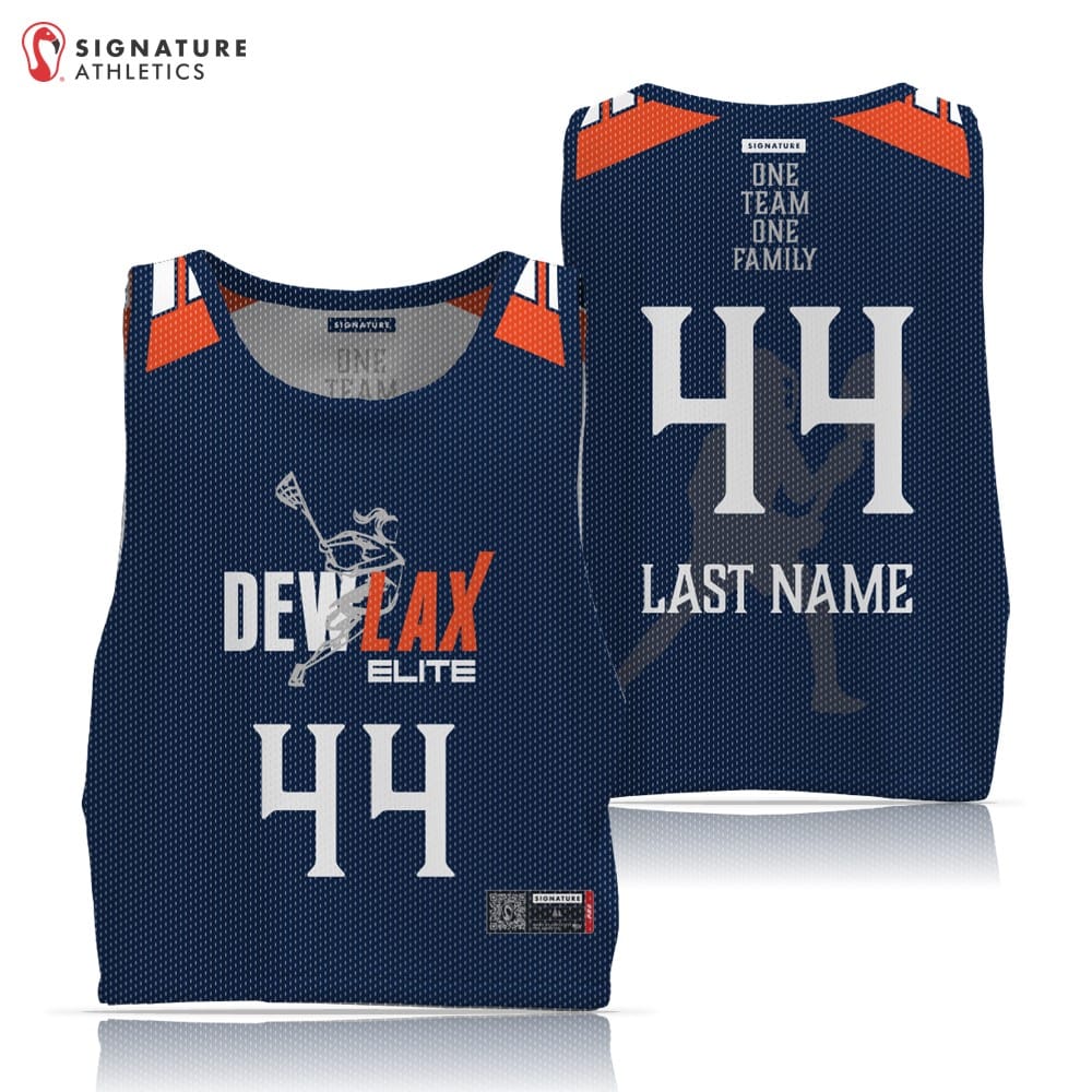 DEWLAX Women's Pro Single-Ply Reversible Pinnie Signature Lacrosse
