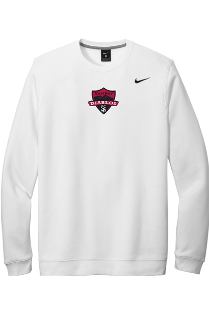 Diablos Futsal Embroidered Nike Club Fleece Crew Signature Lacrosse