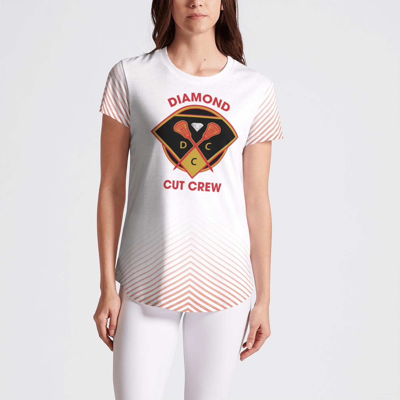 Diamond CCL Adult Sublimated Athletic T-Shirt (Women's) Signature Lacrosse