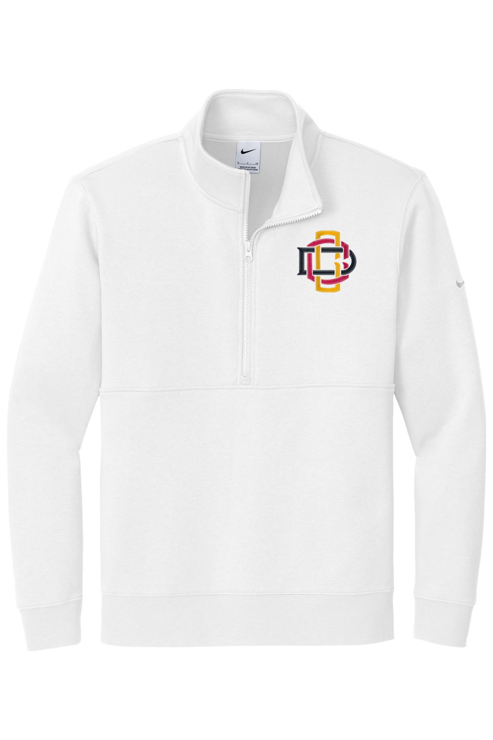 Diamond CCL Nike Club Fleece Sleeve Swoosh 1/2-Zip Signature Lacrosse