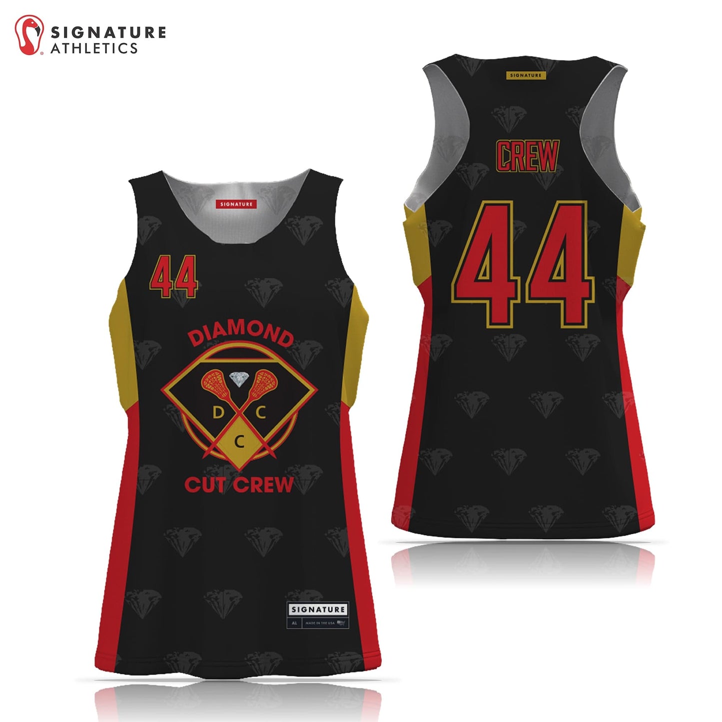 Diamond Cut Crew Women's Reversible Game Pinnie Signature Lacrosse