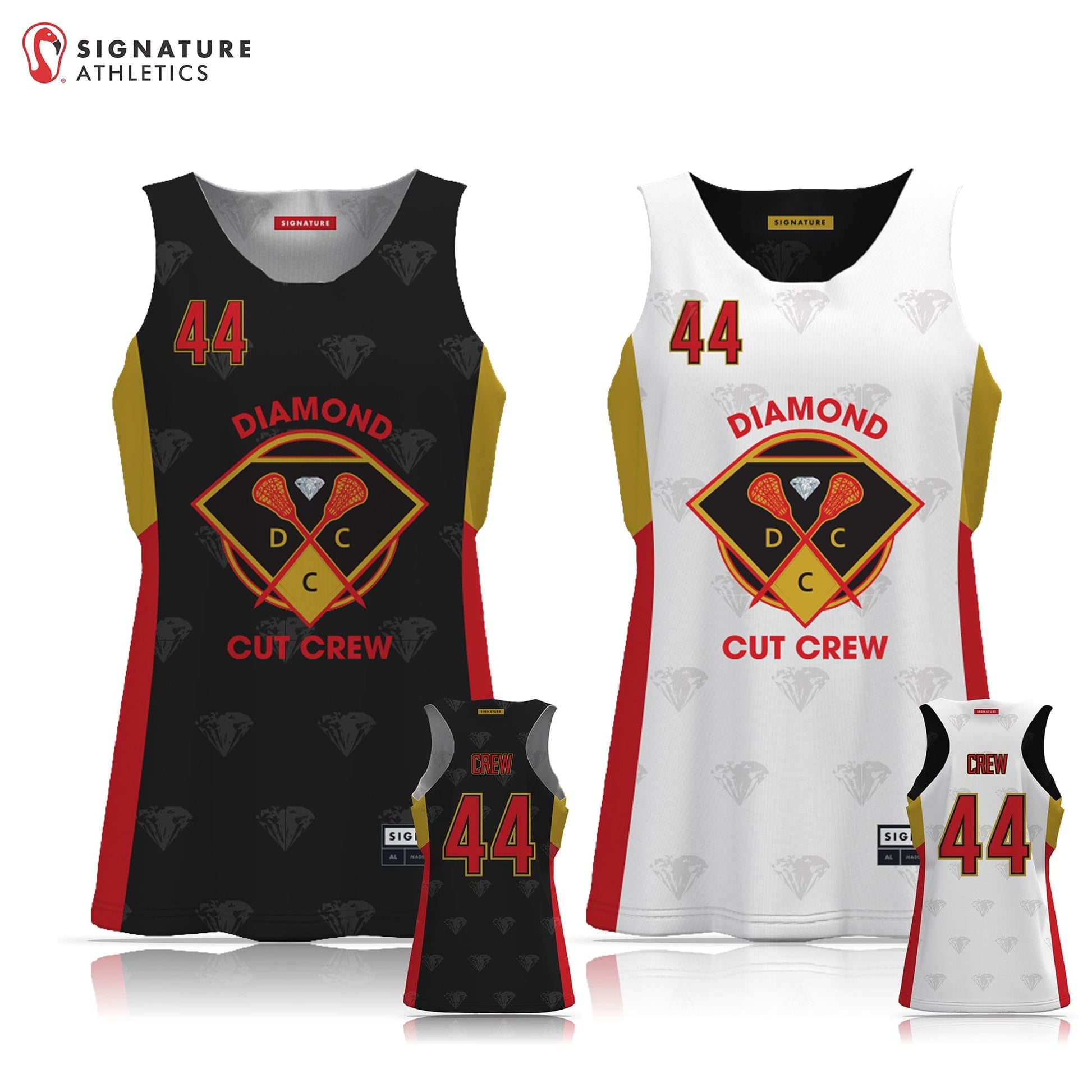 Diamond Cut Crew Women's Reversible Game Pinnie Signature Lacrosse