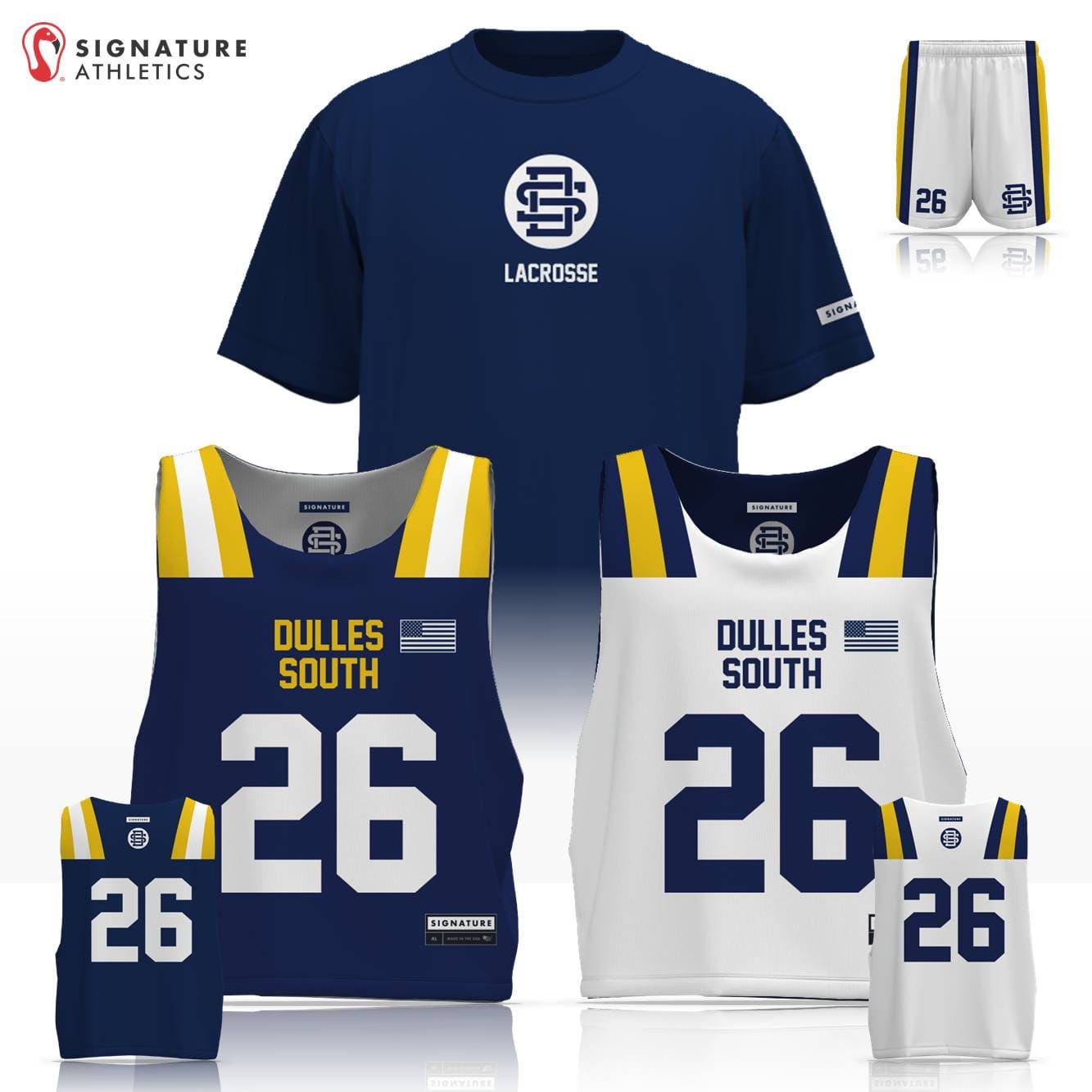 Dulles South Lacrosse Men's 3 Piece Player Package Signature Lacrosse