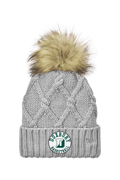 Duxbury Basketball New Era Faux Fur Pom Beanie Signature Lacrosse