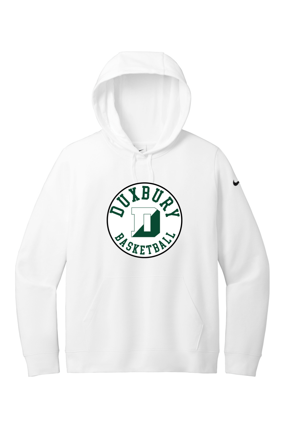 Duxbury Basketball Nike Ladies Club Fleece Sleeve Swoosh Pullover Hoodie Signature Lacrosse