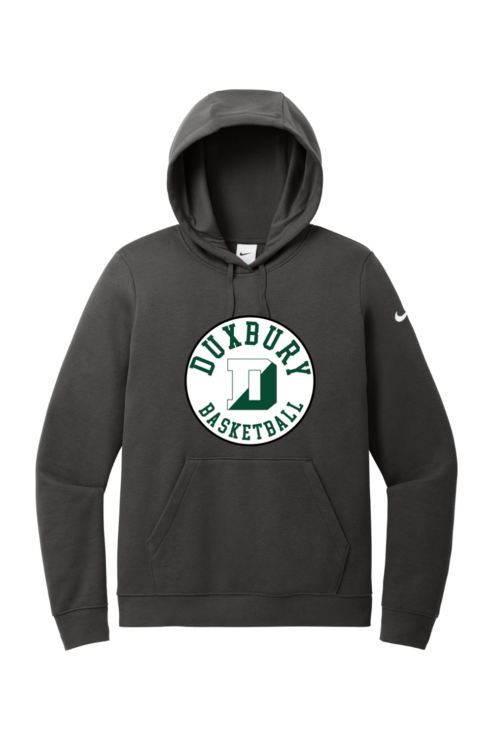 Duxbury Basketball Nike Ladies Club Fleece Sleeve Swoosh Pullover Hoodie Signature Lacrosse