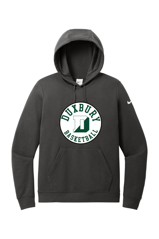 Duxbury Basketball Nike Ladies Club Fleece Sleeve Swoosh Pullover Hoodie Signature Lacrosse
