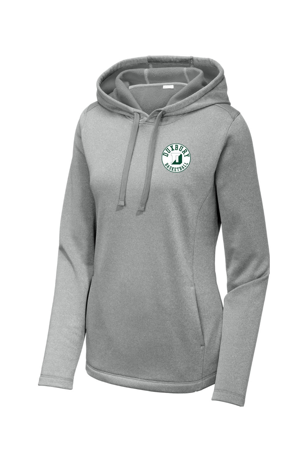 Duxbury Basketball Sport-Tek Ladies PosiCharge Sport-Wick Heather Fleece Hooded Pullover (Coach) Signature Lacrosse