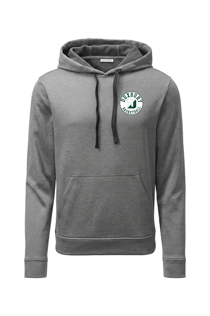 Duxbury Basketball Sport-Tek PosiCharge Sport-Wick Heather Fleece Hooded Pullover (Coach) Signature Lacrosse