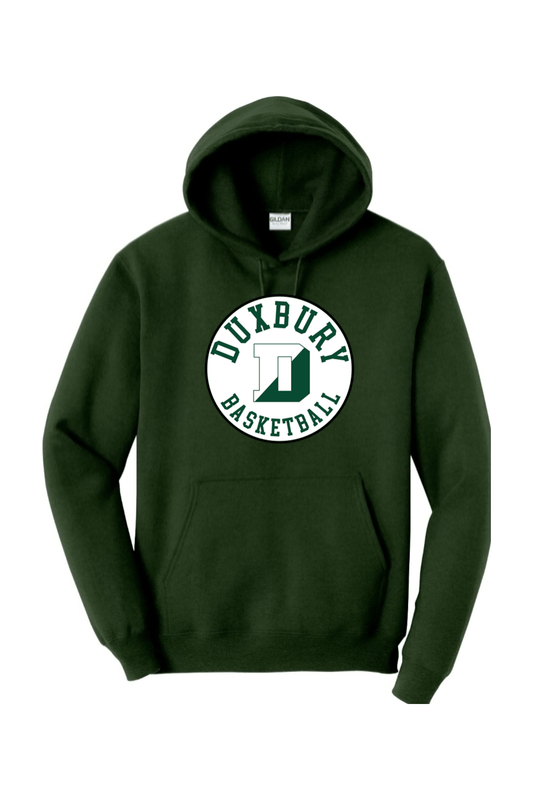 Duxbury Youth Basketball Adult Heavyweight Hoodie Signature Lacrosse