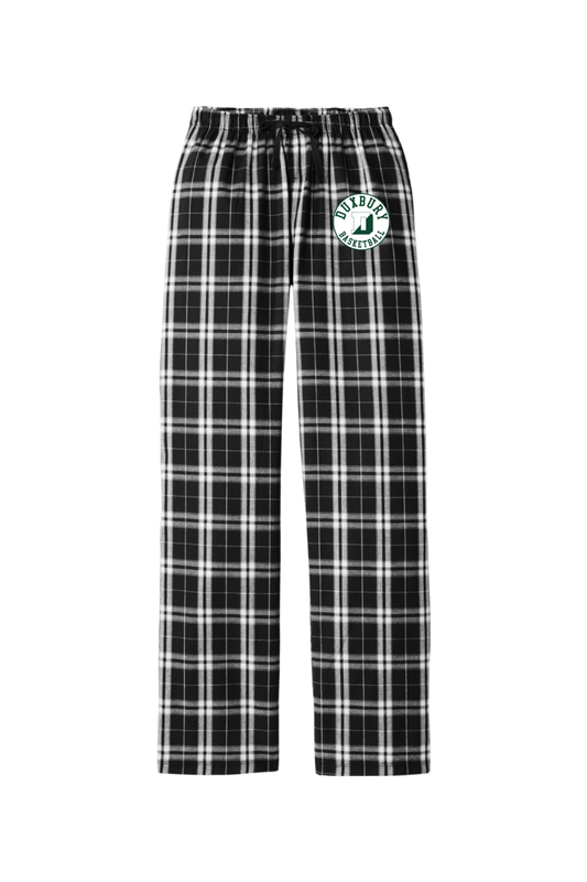 Duxbury Youth Basketball Adult Women's Flannel Plaid Pants Signature Lacrosse