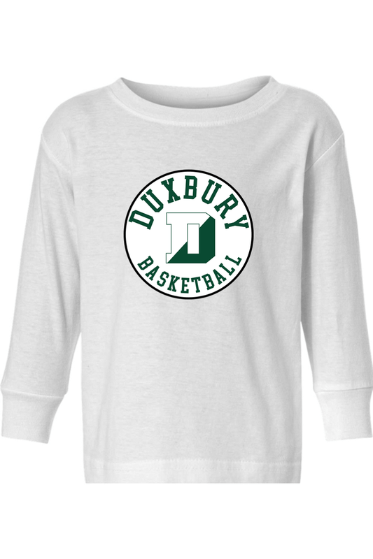 Duxbury Youth Basketball Toddler Long Sleeve T-Shirt Signature Lacrosse