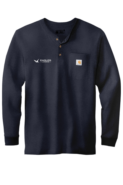 Eagles Landing Men's Carhartt Long Sleeve Henley T-Shirt Signature Lacrosse