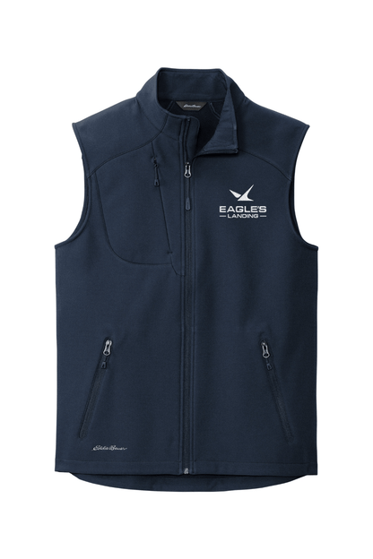 Eagles Landing Men's Embroidered Eddie Bauer Stretch Soft Shell Vest Signature Lacrosse