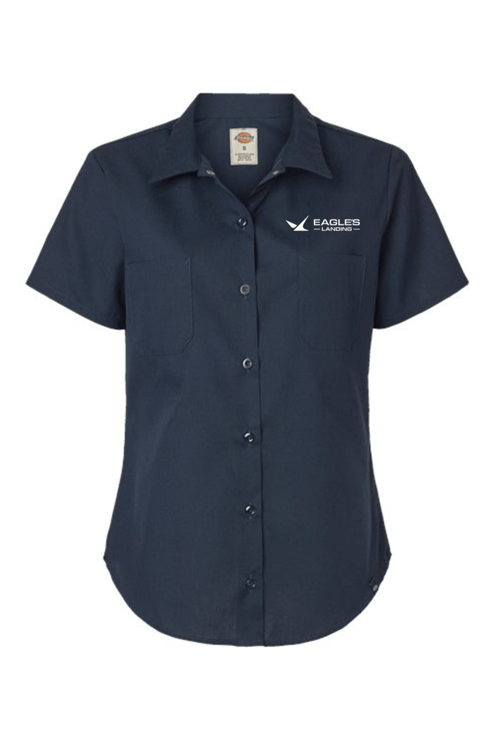 Eagles Landing Women's Dickies Women's Indurtrial Short Sleeve Work Shirt Signature Lacrosse