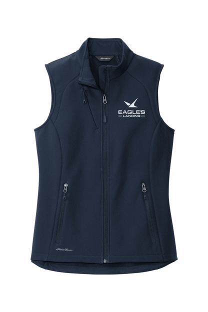 Eagles Landing Women's Embroidered Eddie Bauer Ladies Stretch Soft Shell Vest Signature Lacrosse