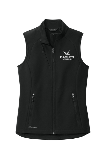Eagles Landing Women's Embroidered Eddie Bauer Ladies Stretch Soft Shell Vest Signature Lacrosse