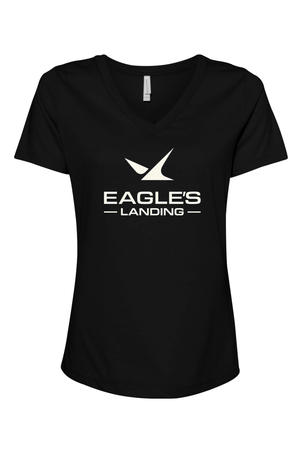 Eagles Landing Women's Relaxed V-Neck T-Shirt Signature Lacrosse