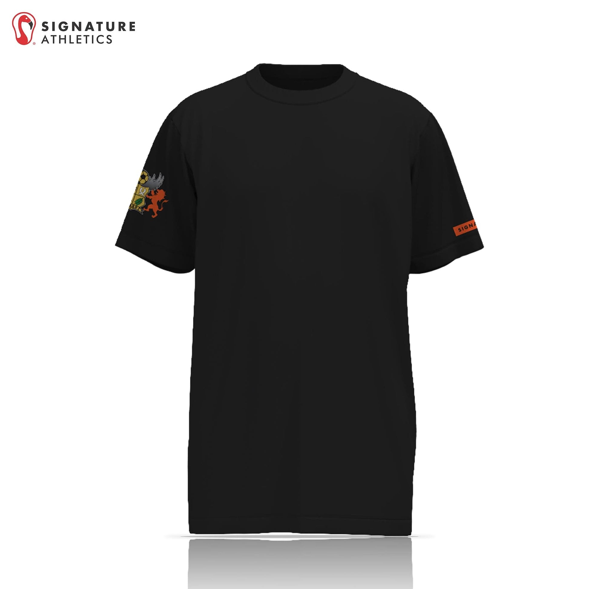 East Boston Soccer 1 Black Short Sleeve Tech Tee: EBS1 Signature Lacrosse