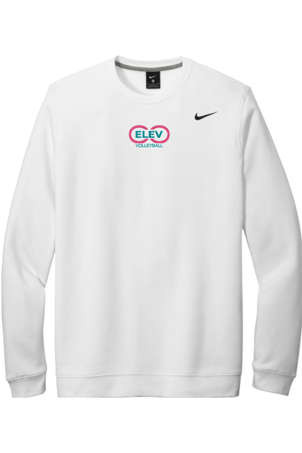 Elev8 Volleyball Embroidered Nike Club Fleece Crew Signature Lacrosse