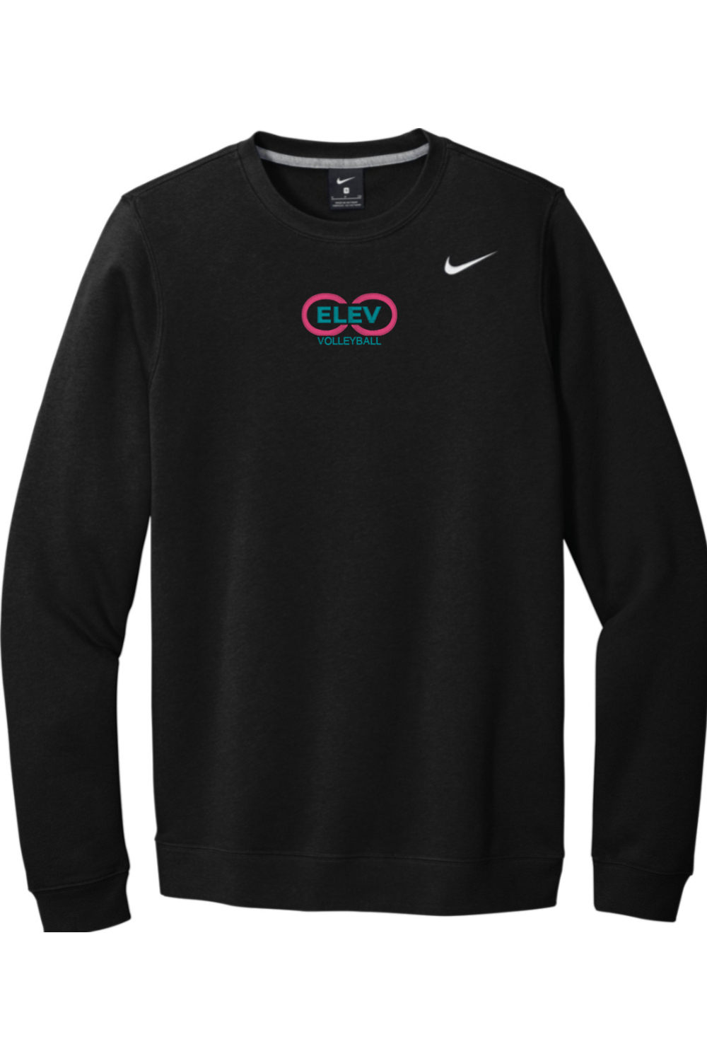 Elev8 Volleyball Embroidered Nike Club Fleece Crew Signature Lacrosse