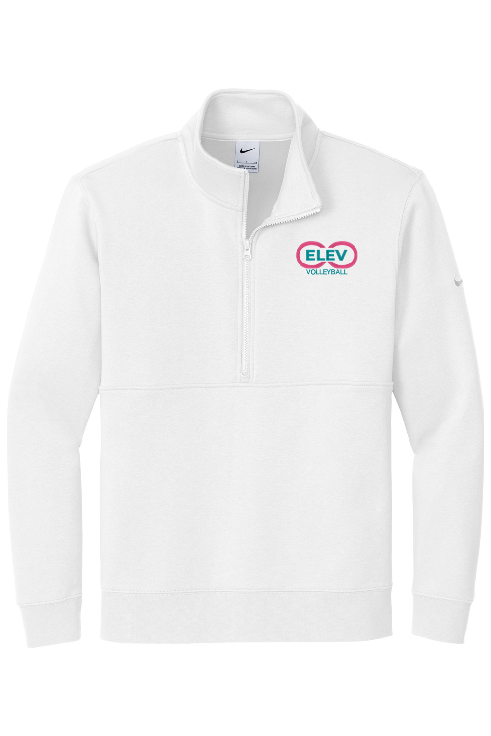 Elev8 Volleyball Embroidered Nike Club Fleece Sleeve Swoosh 1/2-Zip Signature Lacrosse