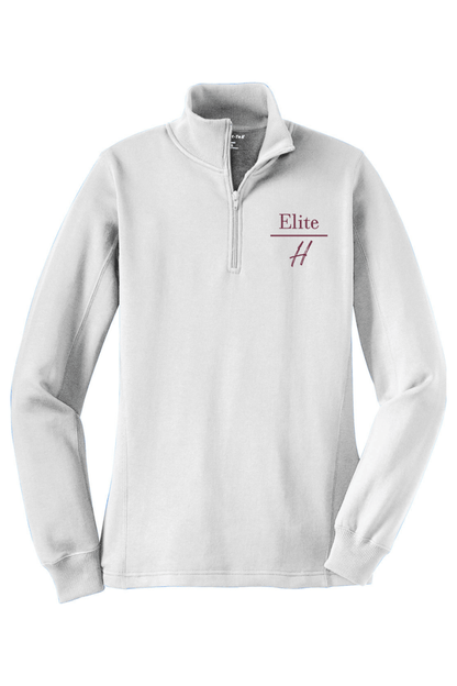 Elite H Adult Women's Embroidered Quarter-Zip Pullover Signature Lacrosse