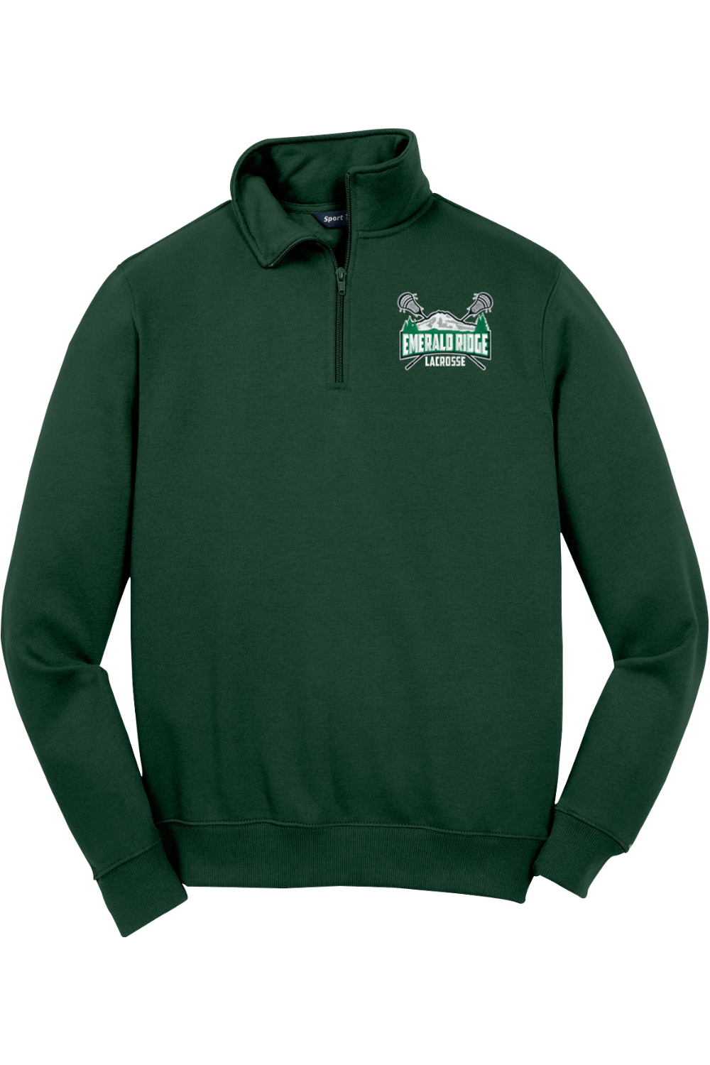 Emerald Ridge Lacrosse Adult Embroidered Quarter-Zip Pullover Signature Lacrosse