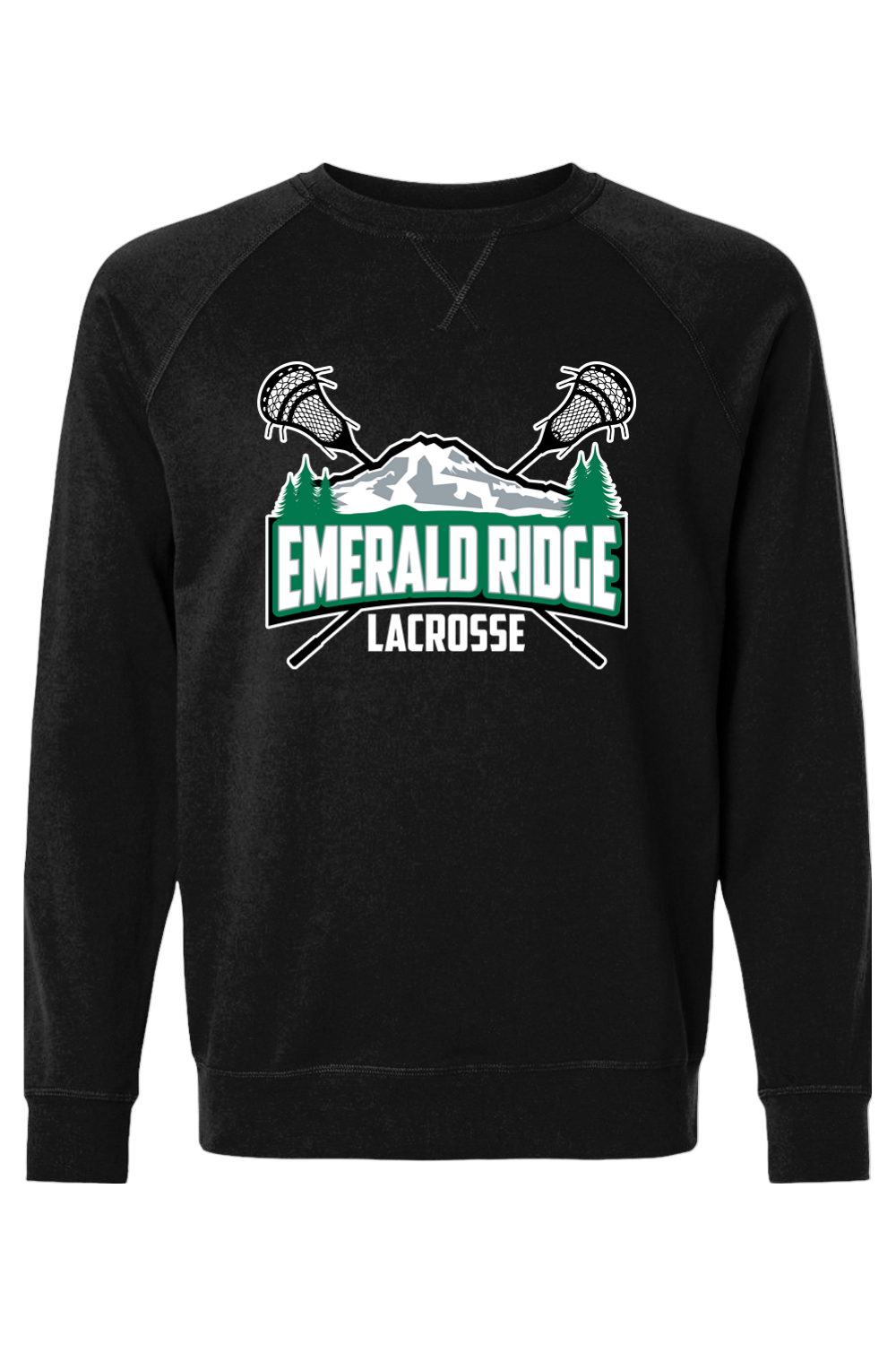 Emerald Ridge Lacrosse Adult Heavyweight Raglan Long Sleeve Signature Lacrosse