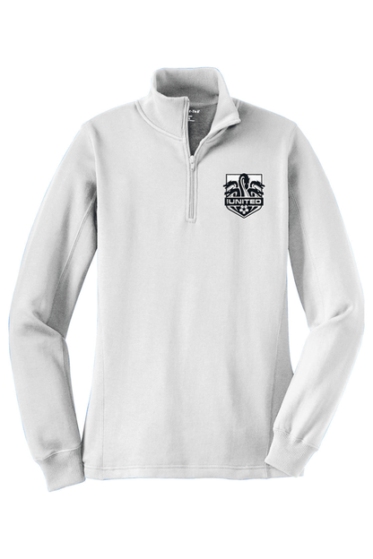ETU Soccer Adult Women's Embroidered Quarter-Zip Pullover Signature Lacrosse