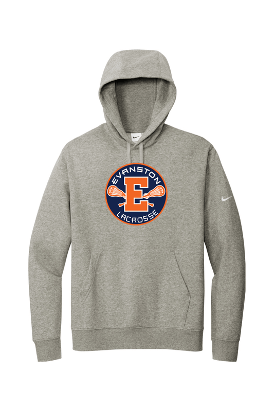 Evanston Youth Lacrosse Nike Club Fleece Sleeve Swoosh Pullover Hoodie Signature Lacrosse