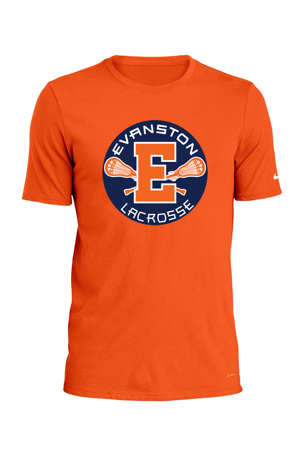 Evanston Youth Lacrosse Nike Dri-FIT Cotton/Poly Tee Signature Lacrosse
